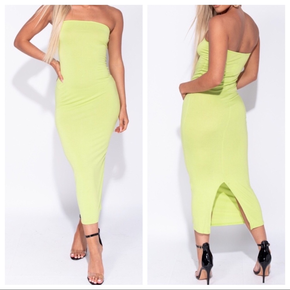 Strapless Midi Dress!